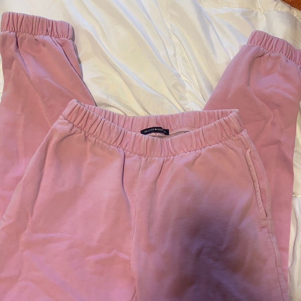 bubble gum pink brandy sweats